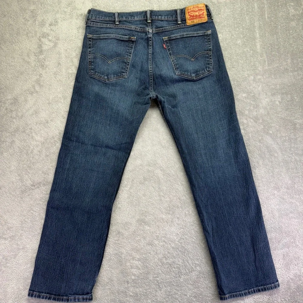 Levi Strauss 505 Mens Jeans‎ Dark Wash Straight Fit Size 38x30